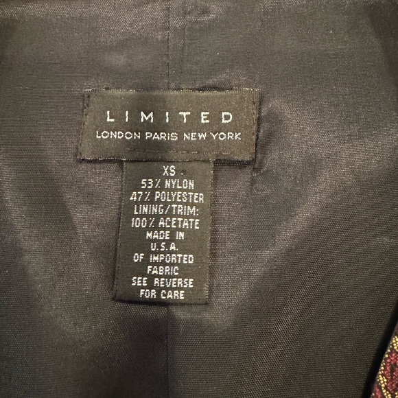 Limited London Paris New York Tapestry Vest - size XSmall - Picture 7 of 9